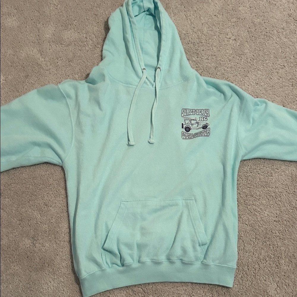 Mint Green Graphic Hoodie